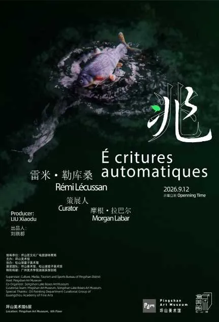 法国艺术家双个展 ——雷米·勒库桑：兆， 莱娅·勒布里孔特：隐蛰在重叠的山脉中活动海报
